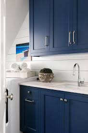 Blue Shaker Laundry Cabinetry With Images Kitchen Cabinet Trends Kitchen Renovation Refacing Kitchen Cabinets