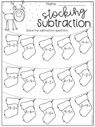 Christmas is celebrated on december 25th to recognize the birth of. Christmas Subtraction Worksheet For Kindergarten Christmas Worksheets Kindergarten Christmas Math Worksheets Christmas Worksheets