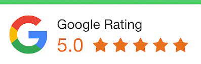 Google 5.0 Rating Badge Orange Stars transparent PNG - StickPNG