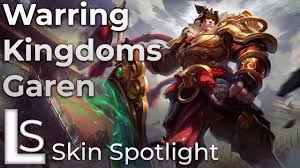 Garen dei regni in guerra. Warring Kingdoms Garen Skin Spotlight League Of Legends Youtube