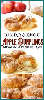 Easy Apple Dumplings Recipe Made With Just A Few Ingredients One Apple Brown Sugar Crescent Dough Lemon Easy Apple Dumplings Dumpling Recipe Apple Recipes