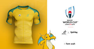Wallabies X Dracolosse Jersey Design Rugby World Cup Manga Characters
