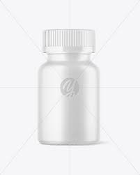 Clear Bottle With Metallized Pills Mockup In Jar Mockups On Yellow Images Object Mockups