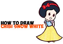 Learn how to draw cute snow white kawaii style! Kids Cute Snow White Drawing Novocom Top