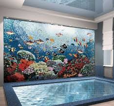 You can find stone look bathroom tile in an array of sizes and colors, making it easy to colorful glass tile fits contemporary and minimalist spaces and provides a dynamic contrast to natural stone walls. Shop This Pinterest From Mozaico Mosaic Pool Tile Mosaic Pool Mosaic Art