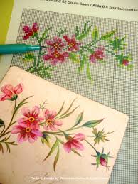 An image to use as your pattern; Simple Cross Stitch Flower Designs With Graphs