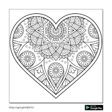 Pin By Sevestre On Mandala Heart Coloring Pages Love Coloring Pages Pattern Coloring Pages
