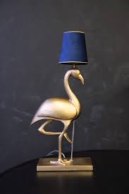 Metal Flamingo Table Lamp Lighting Lamp Table Lamp Blue Lighting