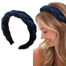 ORGYAML Bandeaux Tressés pour Femmes Anneau à Cheveux tete-Bandeau en  Velour, en Velours Bandeaux élastiques Croisés Accessoires Bleu marine :  Amazon.fr: Beauté et Parfum