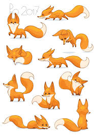 Contest Entry 39 For Fox Illustration New 10 Poses Positions Cute Fox Drawing Fox Illustration Fox Drawing