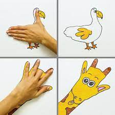 Palm Art You Ll Want To Try Right Away Video Kids Workshop Art Drawings For Kids Kids Art Galleries