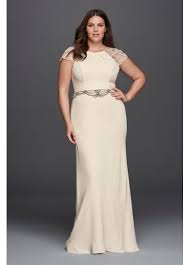Plus Size Crepe Sheath Wedding Dress Sheath Wedding Dress Plus Size Wedding Wedding Dresses