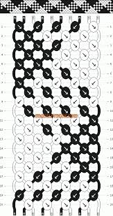 Black And White Bracelet Pattern Normal Friendship Bracelet Pattern 6462 Braceletbook Com Diy Friendship Bracelets Patterns Friendship Bracelet Patterns Friendship Bracelets Designs