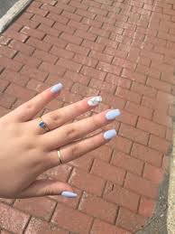 We have been there — but it pays to remove that manicure correctly instead of, say, prying them from your natural. Baby Blue And Marbre White Baby Blue Nails Blue And White Nails Bridesmaids Nails