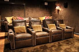 Home Theater Seating Home Theater Traditional With Home Theater Seating Leather Recliners Home Theater Seating Home Theater Design Upholstered Walls