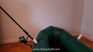 I looked into buying a fishing rod holder but they're pricey and with all the clamps it's not a clean look. Fishing Rod Holder Diy Packraft
