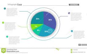 Infograph Pie Chart Components Used For Businesses Stock