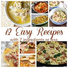 12 Easy Recipes With 7 Ingredients Or Less Merry Monday 224 Easy Meals Recipes Easy Dinner
