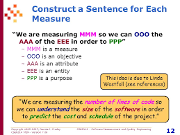 Copyright Dennis J Frailey Cse Software Measurement And