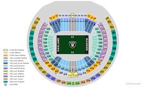 Conclusive Oakland Raiders Tickets Seating Chart Agganis