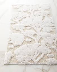 Hebe microfiber bath rug set 2 piece non slip absorbent bath mats runner set for bathroom shaggy bathroom rug runner machine washable (26x18+48x18, grey). Bath Rugs Neiman Marcus