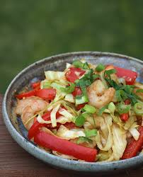 Diabetic meal plan & plate. Shrimp And Cabbage Stir Fry Diabetic Foodie