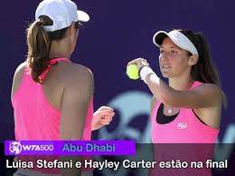 View the full player profile, include bio, stats and results for luisa stefani. Luisa Stefani E Hayley Carter Vencem Mais Para Disputar A Final De Duplas Em Abu Dhabi Tenis Com Br