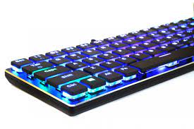 Bazalia 8839 Rgb Led 65 Mechanical Keyboard With Kailh Choc White Switches Keyboard Rgb Led Mechanic