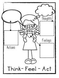 Think Feel Act Worksheets Cognitive Behavioral Therapy Counseling Activities Child Therapy