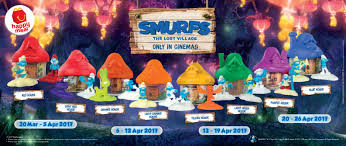 Fast food, cereal & sweet toys. Mcdonald S Happy Meal Free Smurfs Toys Weekly Collections Until 26 April 2017