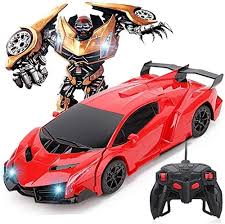 Shop ferrari 360 modena vehicles for sale in santa paula, ca at cars.com. Amazon Com Mopoq 1 18 Transform Rc Car Robot Toys Transformer Robot Wall Climbing Car 360 Rotating With One Button Deformation Realistic Engine Sound Led Lights Rc Cars Educational Toy For Kids Age 4 Red