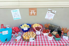 You can also opt to use the hollowed out watermelon to fill it back up. Camping Themed Birthday Party Ideas Camping Party Food Free Camping Party Printables Must Have Mom