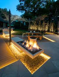 Pin By Contemporary Led Home Lighting On Shane Leblanc Modern Backyard Fire Pit Backyard Backyard Fire