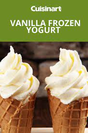 Easy Vanilla Frozen Yogurt With Only 5 Ingredients Frozen Yogurt Recipes Homemade Frozen Yogurt Frozen Yogurt
