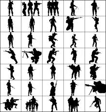 Army Photoshop Brushes Soldiers Silhouettes Photoshop Free Brushes Soldier Silhouette Silhouette Man Silhouette