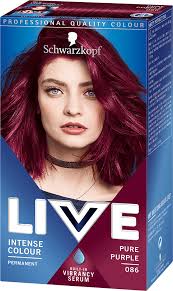 Do you think it will be possible to dye over the red hair? 086 Pure Purple Hair Dye By Live