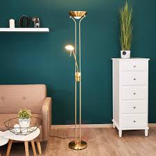 Josefin Led Stehlampe Mit Leseleuchte Messing Kaufen