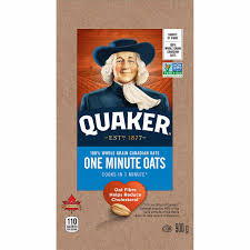 We've ensured that everyone can take pleasure in the rich taste, chewy texture, and 100% whole grains quaker is known for. Quaker One Minute Oats 900g 31 7 Oz Imported From Canada Caffeine Cams Coffee Candy Company Inc