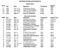 1000+ free printables are available here. Patrick On Twitter Texans 2020 Schedule