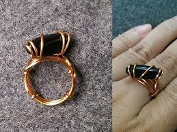 How To Make Simple Rings With Stones Without Drilling Ringsdiystone Jewelry How To Make Rings Wire Wrapped Jewelry
