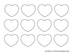 You can even make several cutouts and leave an easter bunny paper trail to lead your kids around on a treasure hunt. 14 Free Heart Template Printable Shapes Small Large Medium Strength Essence