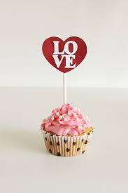 Valentine Cupcake Topper Torta De Cupcakes Postres Navidenos Cupcakes Dia De La Madre