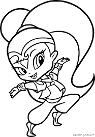 See more ideas about coloring pages, disney coloring pages, coloring books. Shine Girl Genie Coloring Page Coloringall