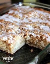 Banana Bread Crumb Cake Topping Was Dry But The Cake Was Good Mk Crumb Cake Recipe Banana Recipes Desserts