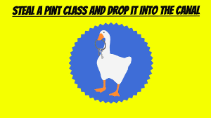 5h+ (depending on how many tries you need for finally, grab a pint glass from the pub's seating area and quickly make your way to the stone bridge to drop it into the canal. Untitled Goose Game How To Steal A Pint Glass And Drop It Into The Canal Quicktips Youtube
