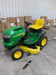 John deere l120 lawn and garden tractor service manual john deere l120 lawn and garden tractor technical manual tm2026 388 pages in.pdf format 68.4 mb in.zip format for super fast downloads! John Deere L120 Riding Lawn Mower With A 2 Zimmerman High End Exclusive Estate John Deere Antique Slot Machine Gun Safe Trailers Leather Furniture Compressors Rare Art Welder Tools K Bid