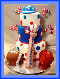 Allstar Sports Themed Baby Shower Cake By Exclusive Cakes By Tessa All Edible Sports Baby Shower Theme Baby Shower Cakes Baby Shower