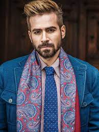 Pois Extra Long Silk Grenadine Tie Royal Blue Long Hair Styles Men Mens Hairstyle Images Mens Hairstyles