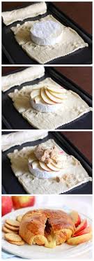 Crescent Wrapped Baked Apple Brie Food Yummy Food Snacks