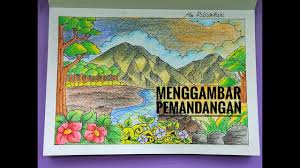 Informasi terkait dengan kategori cara mudah menggambar dan mewarnai pemandangan pantai sunset dengan crayon. Lukisan Pemandangan Dengan Pensil Warna Cikimm Com